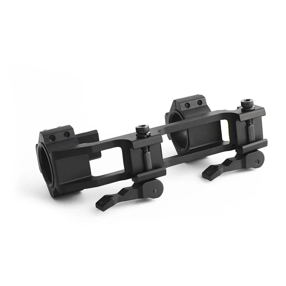 Suporte tático para mira de rifle de ar com nível de bolha, anel duplo de 30 mm/25,4 mm, montagem Weaver Picatinny QD, suporte Ar15 Ak 47