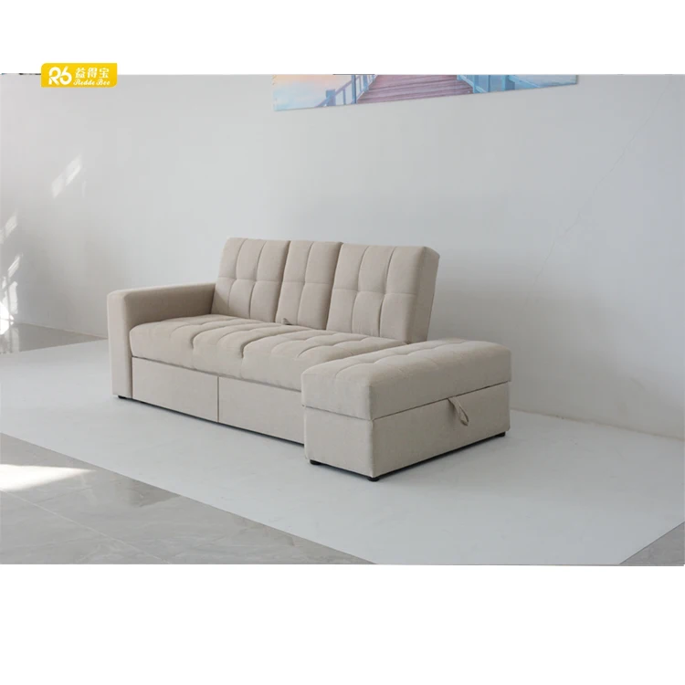 أريكة سرير مخصصة من المصنع مع وظيفة تخزين عثماني وطاولة قهوة 310