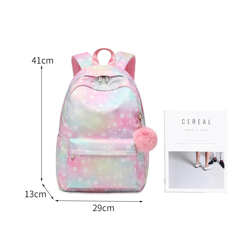 School Bags For Teenage Girls Lightweight School Backpack Waterproof Student Backpack Book Bag Travel Backpack