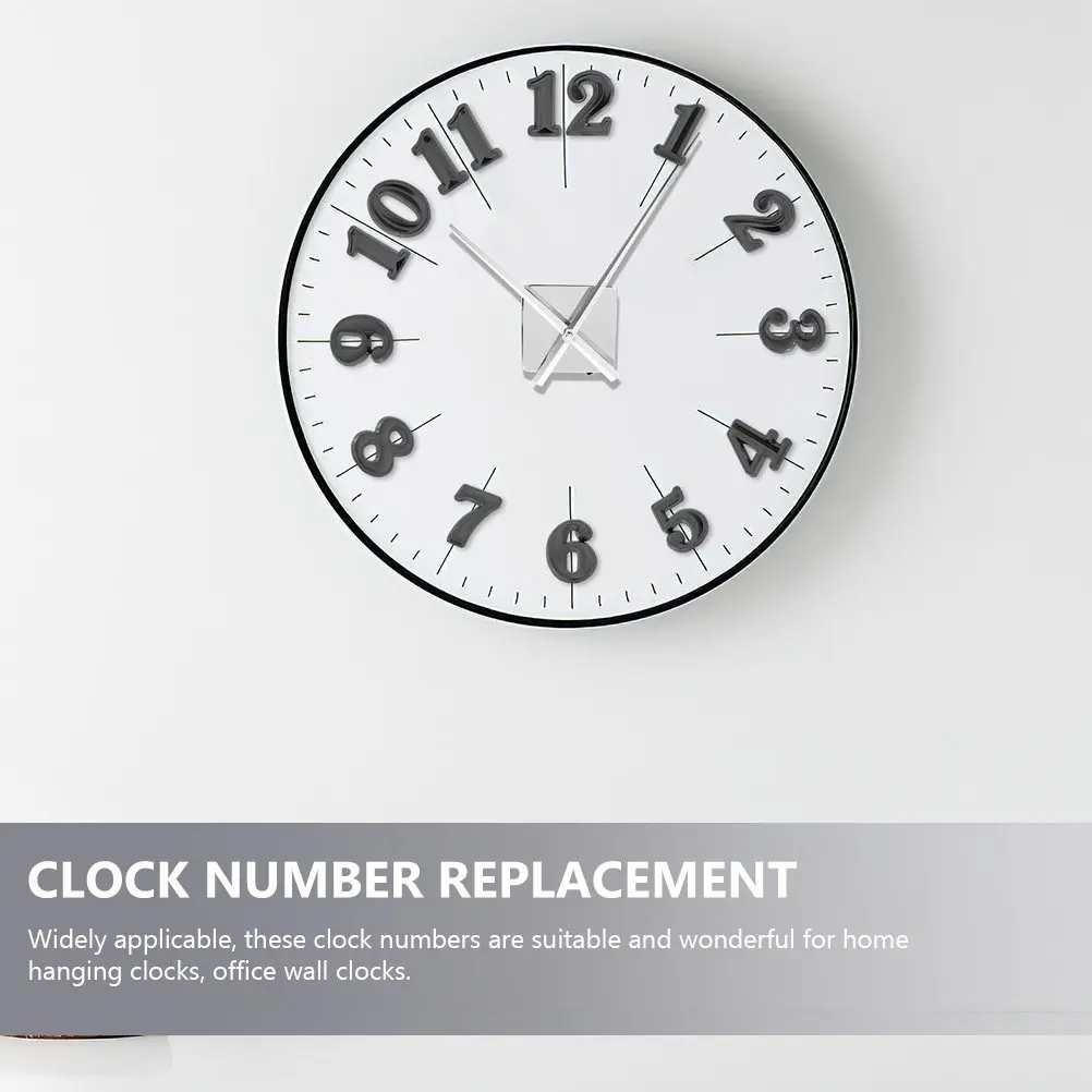 2 Sets Clock Numerals Kit Number Roman Numbers for Handmade Digital Clocks Kits