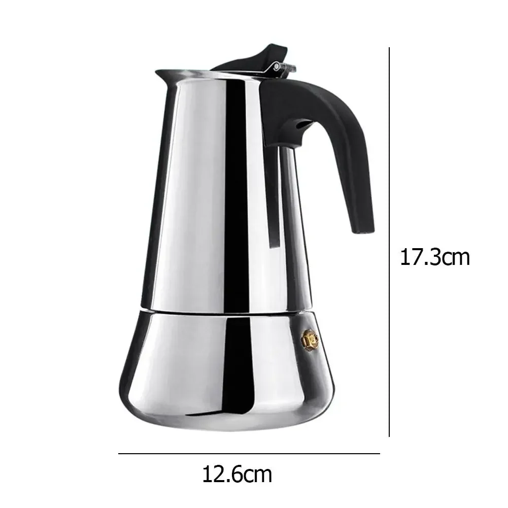 Stainless Steel Coffee Maker Coffee Pot Moka Pot Geyser Coffee Makers Kettle Coffee Brewer Latte Percolator Stove Coffee Tools