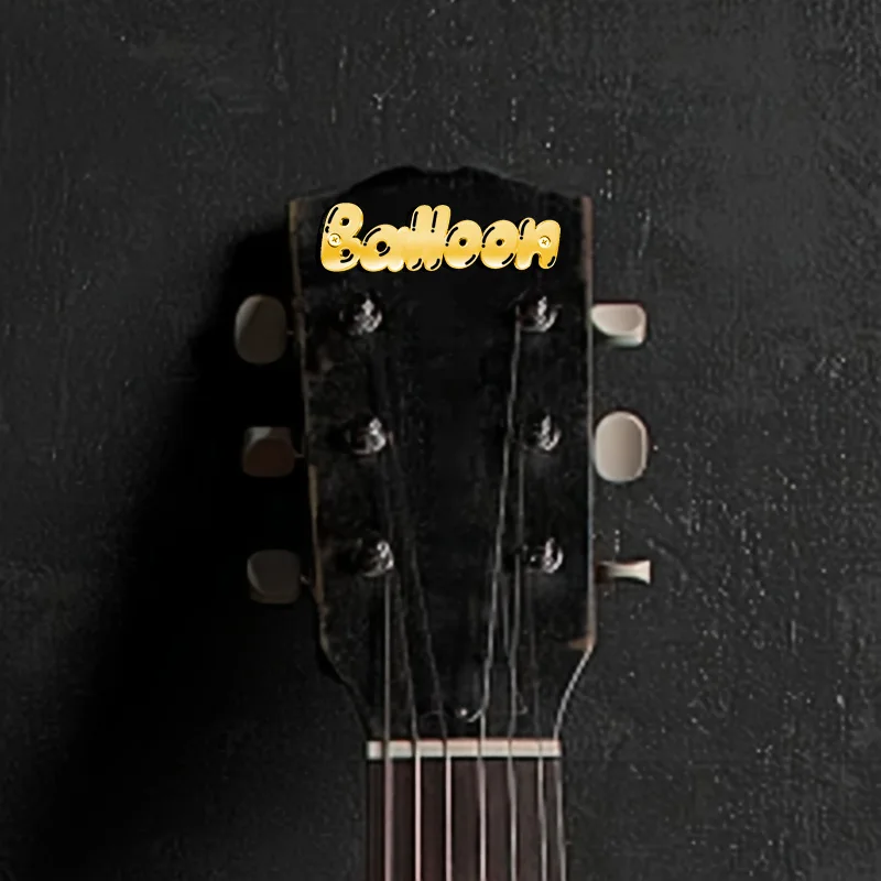 [Custom] Personalized metal nameplates, headstock nameplates, decorative guitar nameplates, and nameplates for music enthusiasts