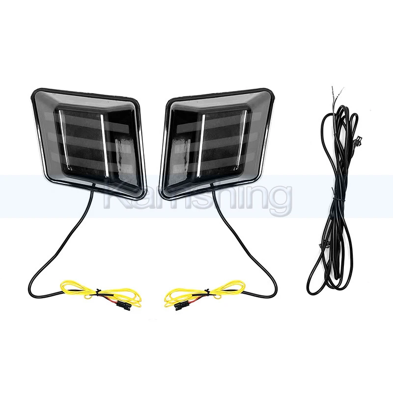 1pair Car Hood Light For Great Wall Haval H9 2nd 2024-2025 Multi-function LED Dedicated Streamer Driving Light Decorative Lamp