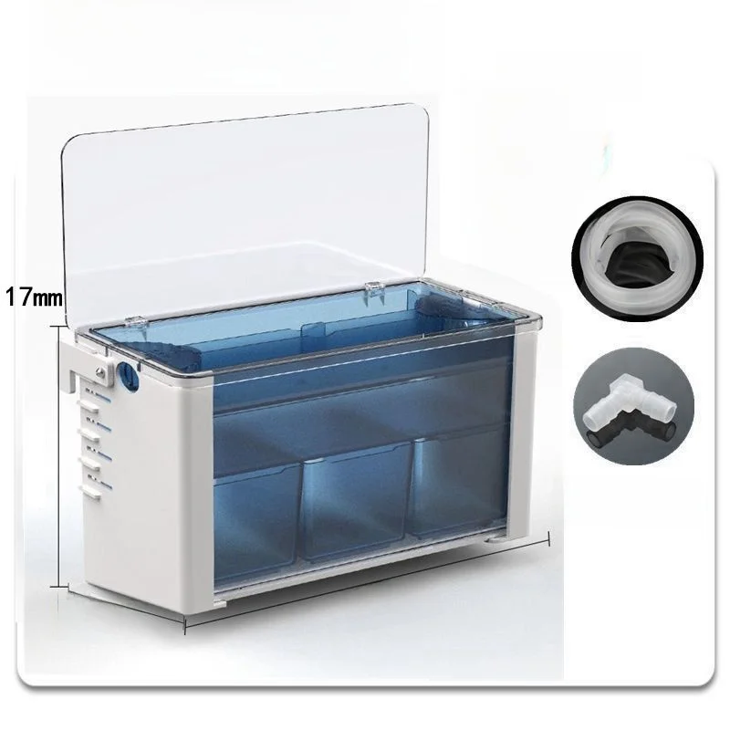 

Low Water Level Silent Aquarium Filter Box Turtle Tank Water Curtain Curtain Oxyger Dive Pump Absorption Tee in One