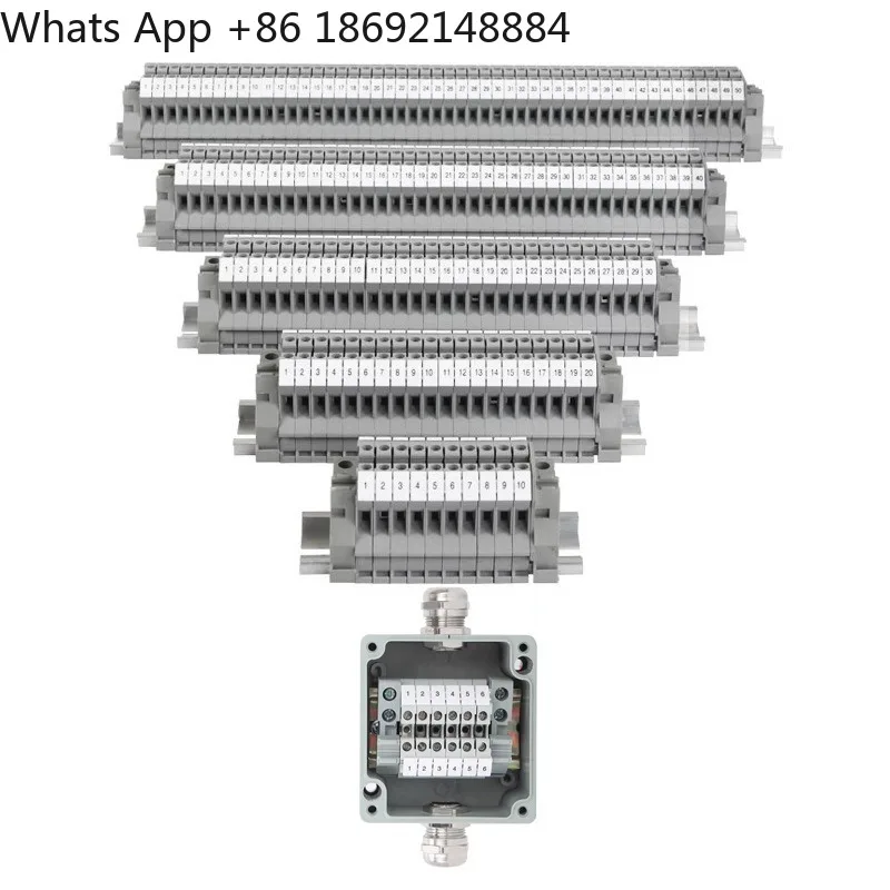 Rail-type terminal combination voltage connector can be matched with explosion-proof cast aluminum junction box