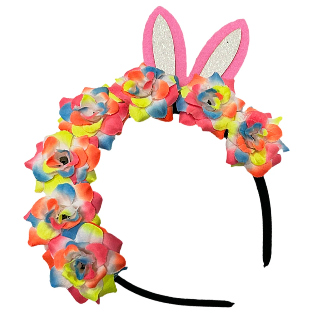 

Easter Rabbit s 7 Women Headdress Colorful Flowers Flexible Fit Bunny Headb Women Bunny Ears Girls Hat Accessories