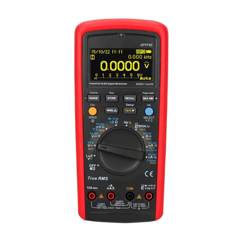 UNI-T UT171A UT171C Industrial True RMS Digital Multimeter VFC Low-Pass Filtering  USB/Bluetooth Communication