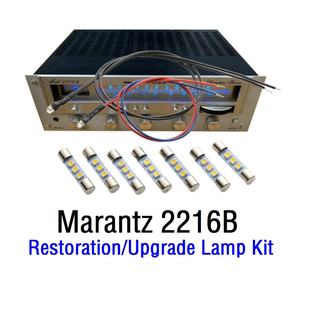 Tecolampe-Kits de lámparas LED para Marantz, 2216, 2216b, 2218, 2220, 2220b, 2225, 2226, 2226b y otros receptores de Audio estéreo, AC8V