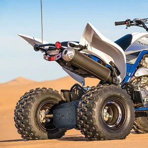 Kemimoto atv amortecedor traseiro bash guarda roda dentada capa compatível com yamaha raptor 700 700r 2006-2024 acessórios de suporte de ferro 10 principais vendas quadro de ferro aro 26 - №7