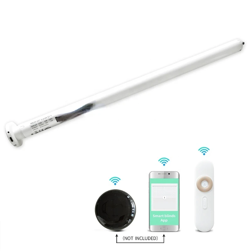 Lithium Battery Alexa Tuya Chain Smart Home Roller 1.1nm Roller Rooling Blinds Tubular Motor With Remote Battery Wifi