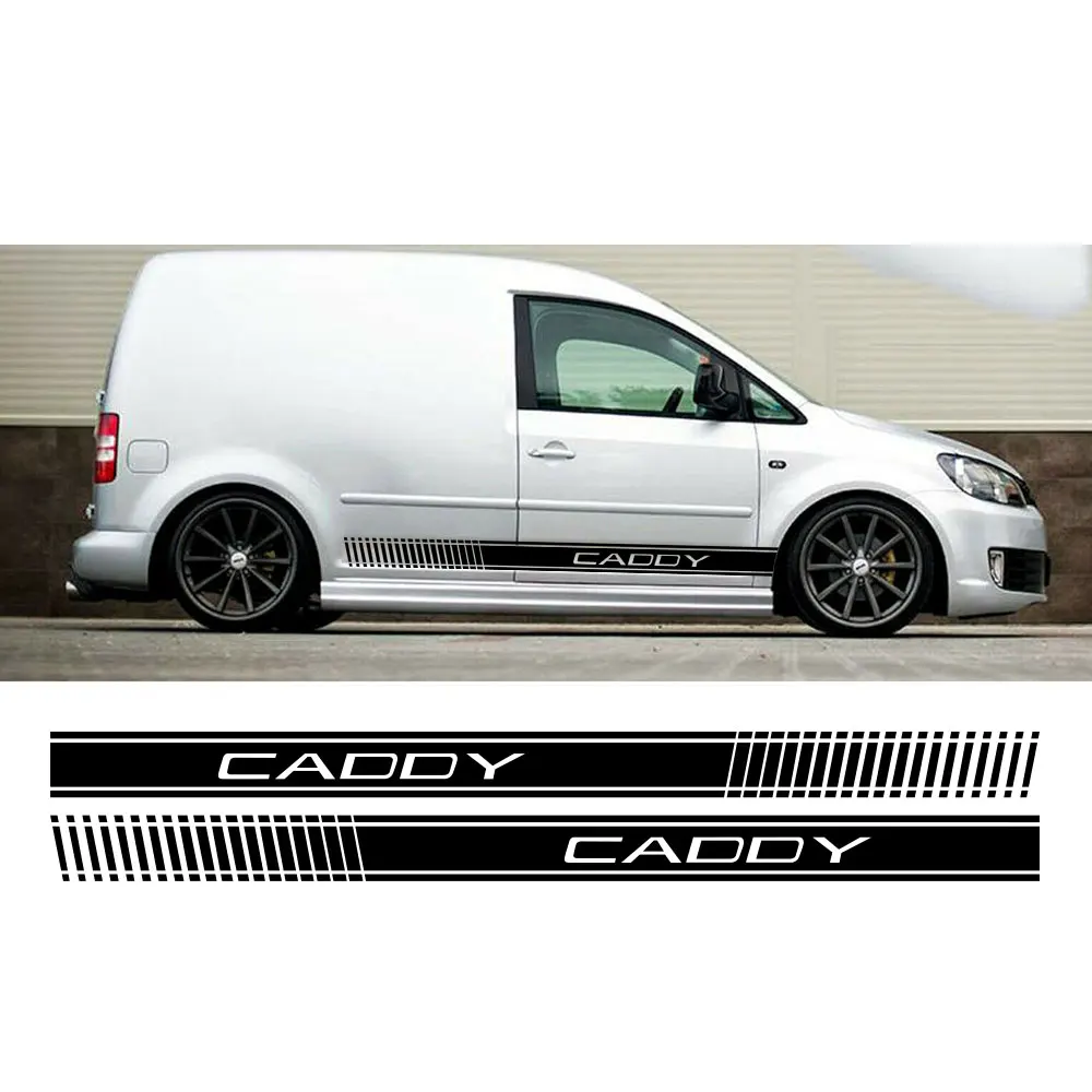 Faixas Laterais SPORT LINE para VW CADDY MK1 MK2 MK3 MK4 4 3 2 Maxi Kombi, Adesivos Gráficos para Van