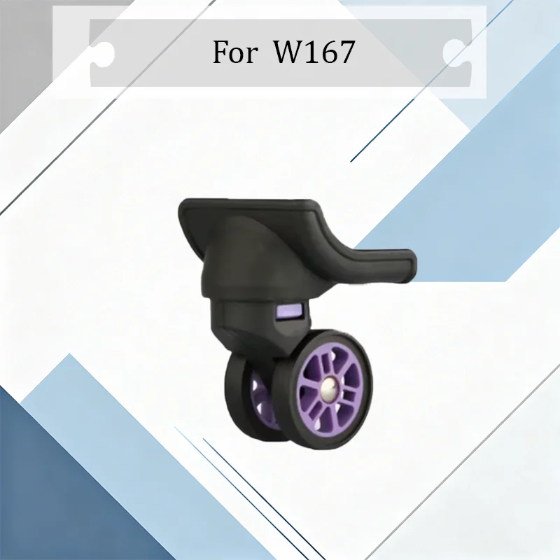 For W167 Universal Suitcase Replacement Wheels Wearproof 360° Rotating Casters Lightweight Luggage Repair Accessories