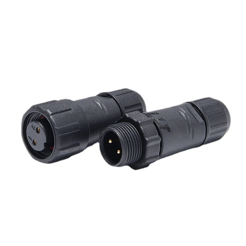 

M14 2-контактный водонепроницаемый светодиодный разъем типа «папа» и «мама» для стыковой сварки