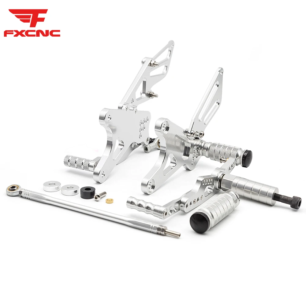 

For YAMAHA YZF R1 2009-2014 Motorcycle Rearset Footrest Footpeg CNC Aluminum Alloy pedal Foot peg Rear Set GP Shifter