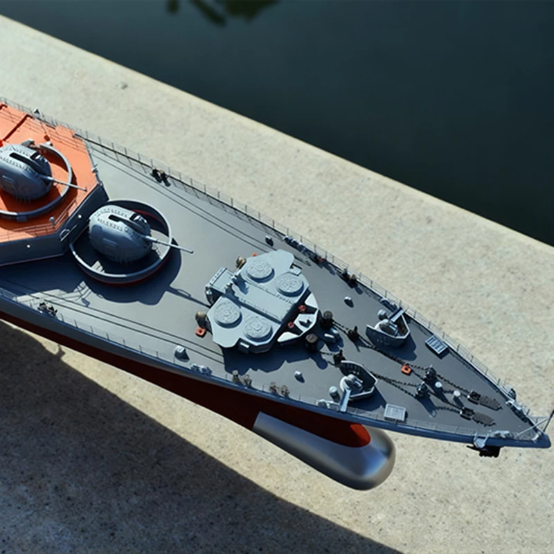 Barco rc 1/100, classe dreadnought de 162cm, grande, anti-submarino, barco de controle remoto, casco de fibra de vidro, kit de modelo schiffe, brinquedo de navio