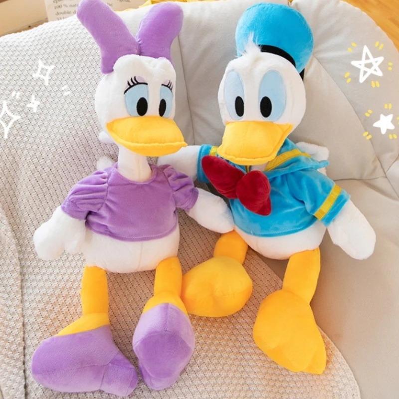 

35/45cm Disney Cartoon Anime Daisy Donald Duck Plush Toy Couple Duck Pillow Doll Room Decoration Plush Doll Valentine's Day Gift