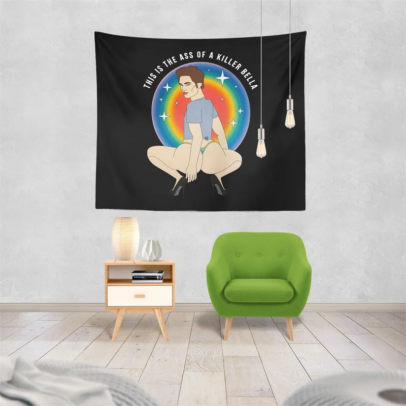 Gaslight Gatekeep Girlboss This Is The Ass of A Killer Bella Tapestry Wall Hanging Art for Bedroom Living Room Decor College