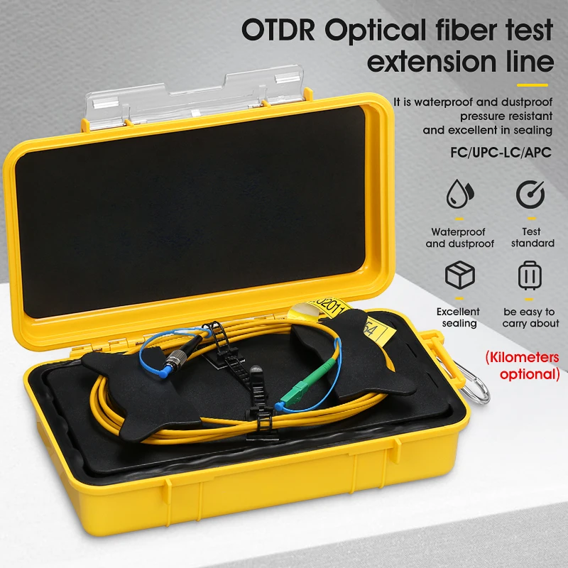 

OTDR Fiber Tester FC/UPC-LC/APC Test Extension Cable Fiber Jumper Box 500M 1000M 2000M