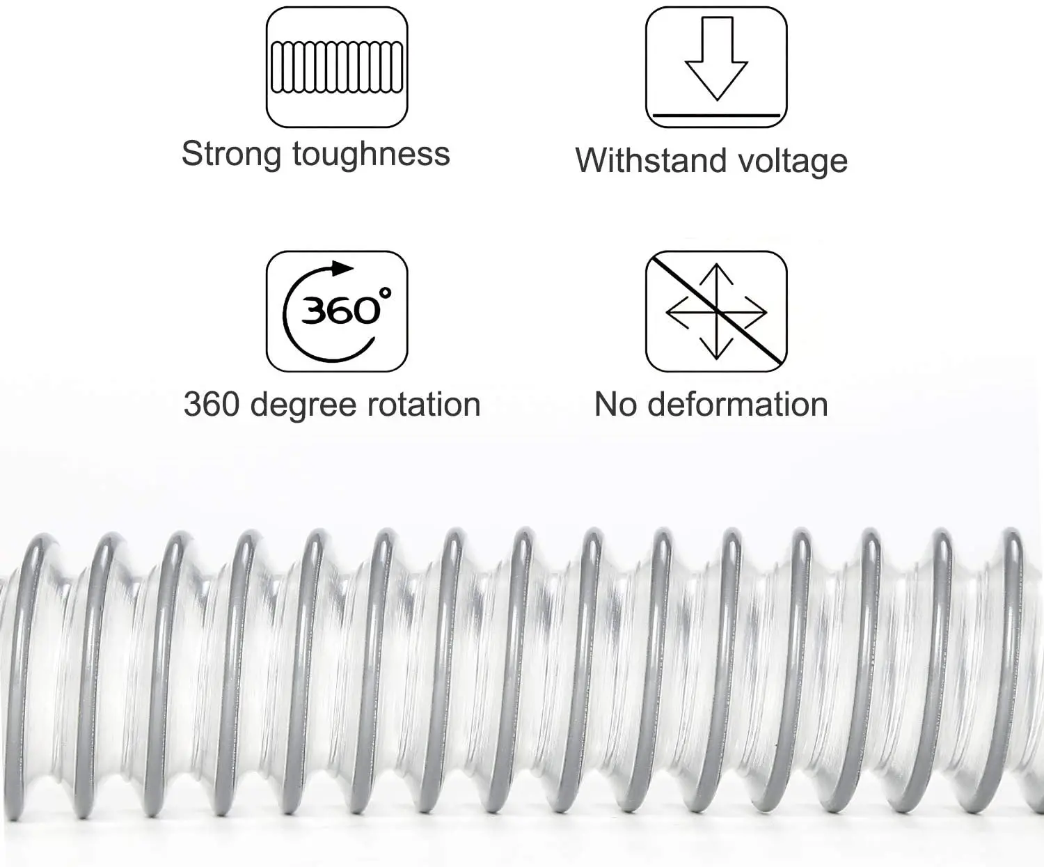 Flexible Extension Hose Compatible with Dyson V7V8V10V11V12V15G5 Cordless Stick Vacuum Cleaner Accessory