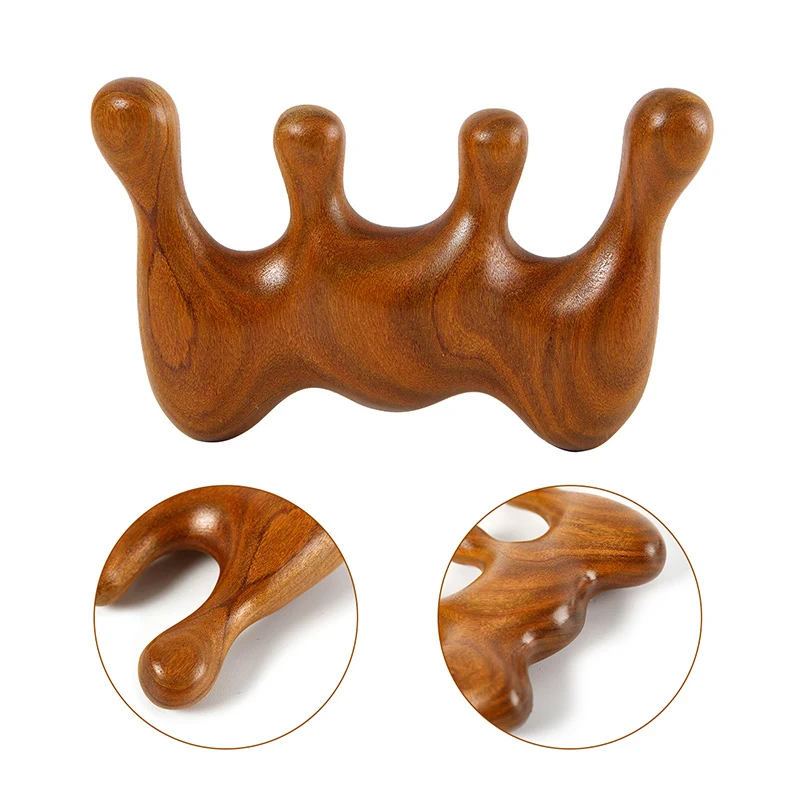 

1PC Natural Wood Comb Gold Silk Sandalwood Handmade Wide-toothed Massage Hair Combs Portable Scalp Healthy Anti-static Brush