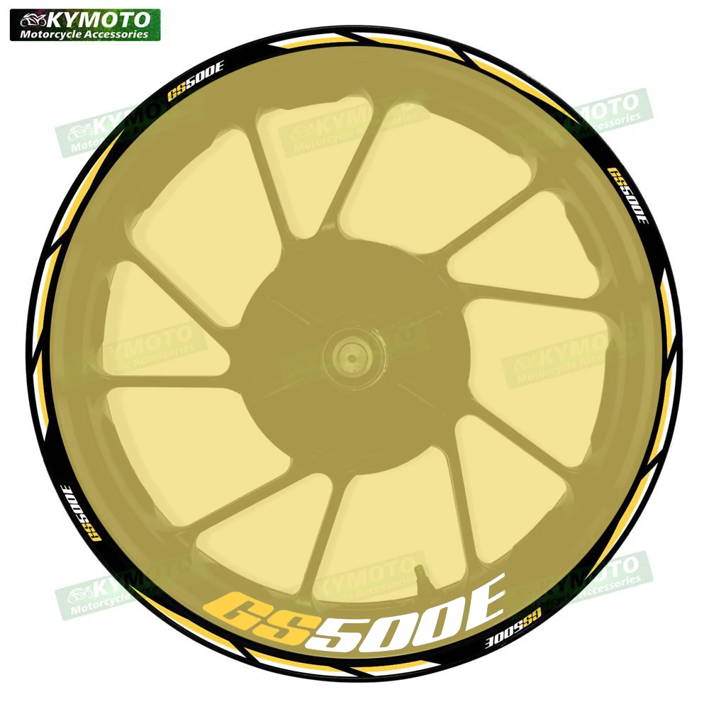 

For GS500E GS 500E motorcycle accessories 17 inch front and rear wheel stickers fairing rim reflective decals decoration