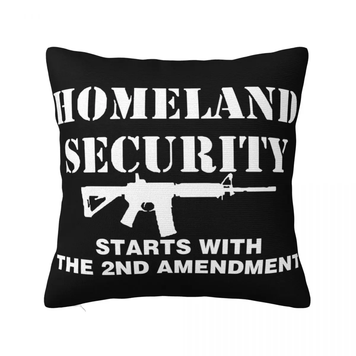 Homeland Security Starts 2Nd Amendment Ar15 Nra Humor Cheap Sale Loose Top Quality Youth Men Pillow Case