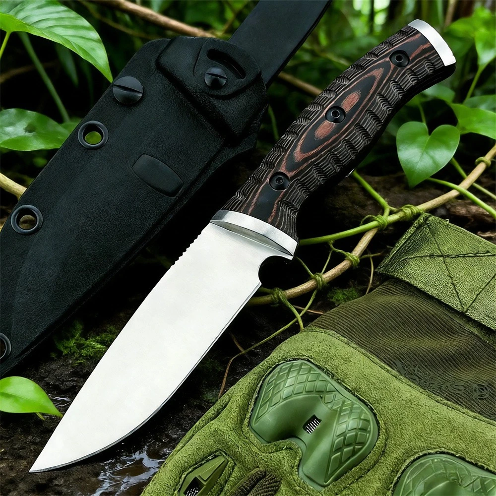 

BK 853 EDC Knife D2 Steel Fixed Blade G10 Handle Outdoor Camping Hiking Cutting Tool with Sheath EDC
