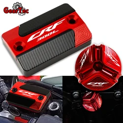 Cubierta de depósito de líquido de freno delantero y tapa de llenado de aceite de motor, accesorios de motocicleta para Honda CRF300L CRF 300 L CRF 300L 2021 2022
