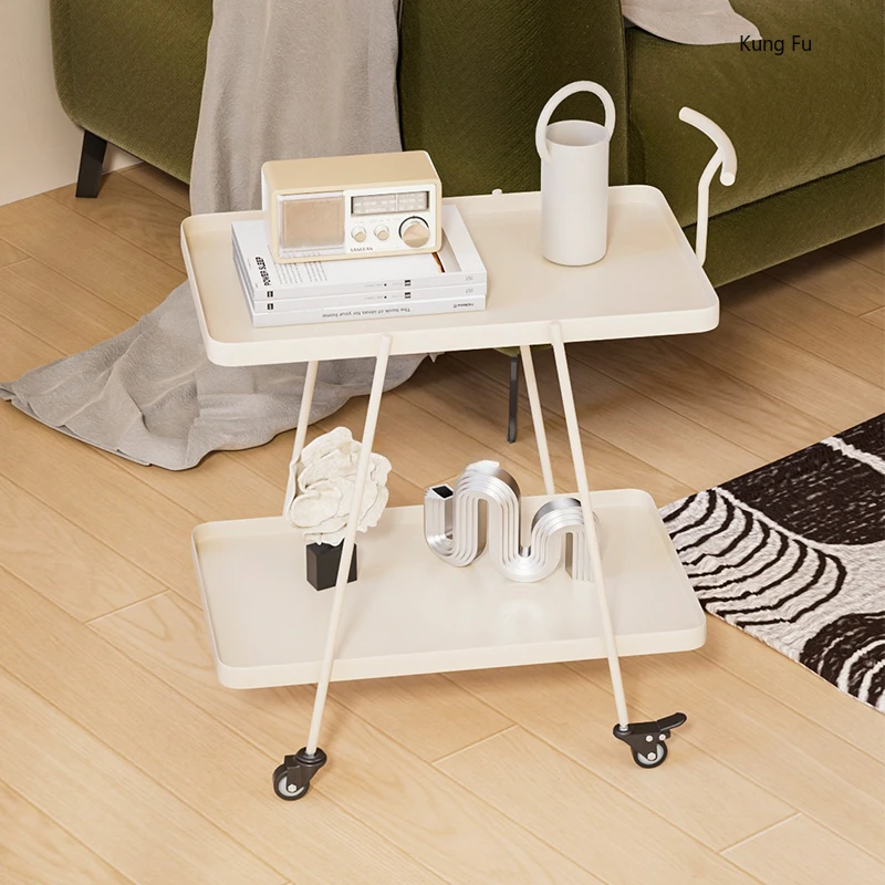 

Скандинавские металлические домашние тележки, мобильное колесо для ресторана, новая тележка, современная квартира, мужской маленький журнальный столик, мебель для гостиной