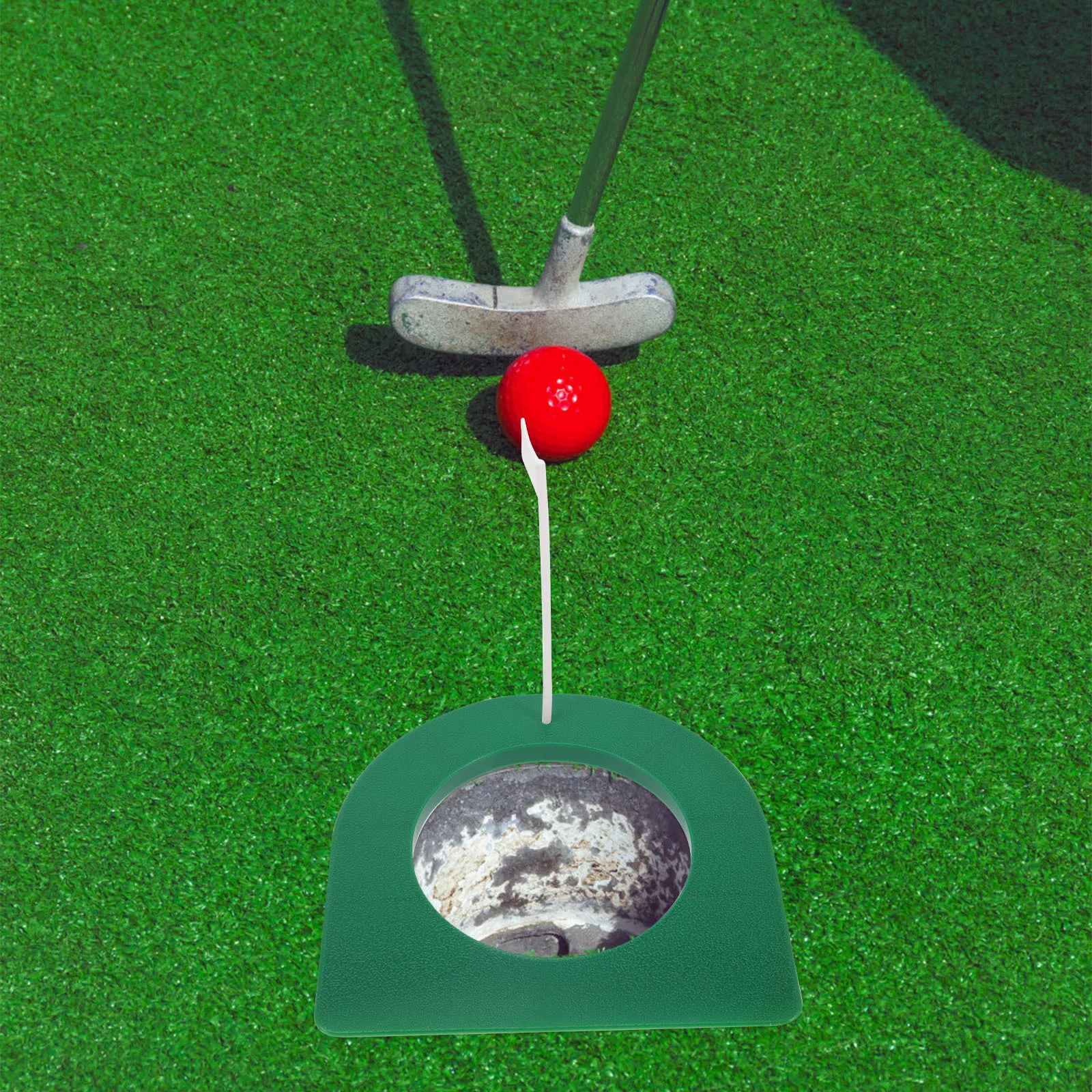 مجموعتان من أكواب البلاستيك لتدريب الجولف، تصميم مدمج محمول لفتحة الممارسة الداخلية والخارجية، أداة مضرب خفيفة الوزن #2