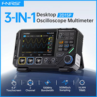 FNIRSI 2D15P Touch Screen Digital Oscilloscope Multimeter Signal Generator 3-in-1 Dual Channel 100MHz 500MSa/s 20000 Counts