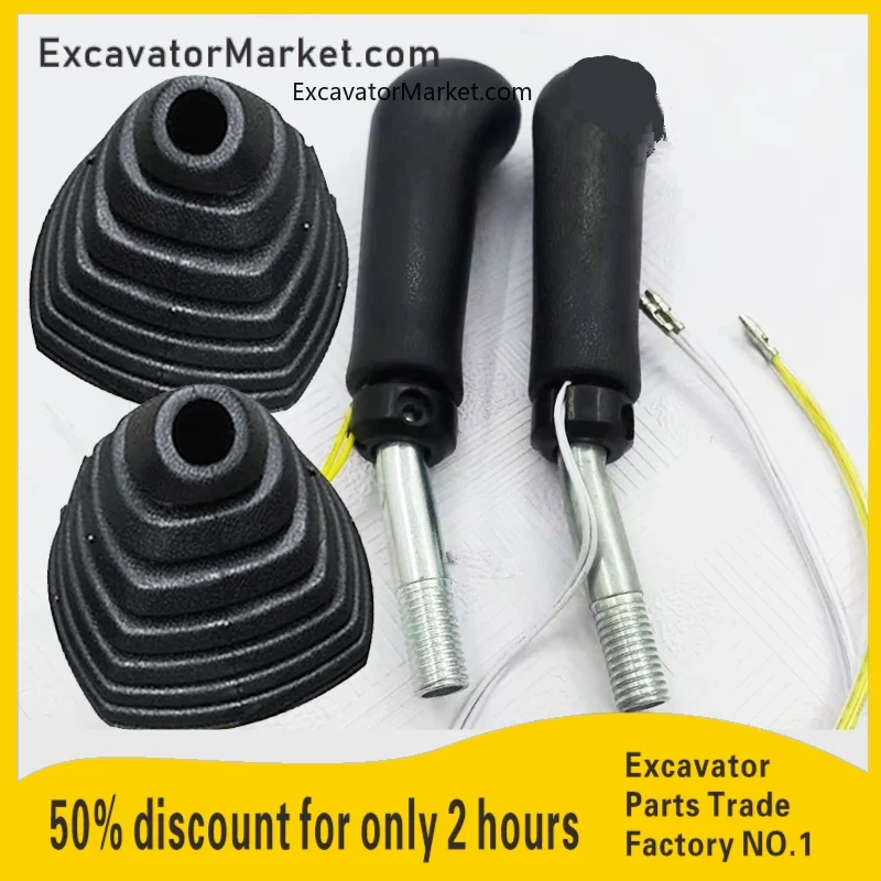 

For CATERPILLAR CAT E312D 320 329 330 336D Excavator handle rubber control operation handle dust cover Excavator Accessories