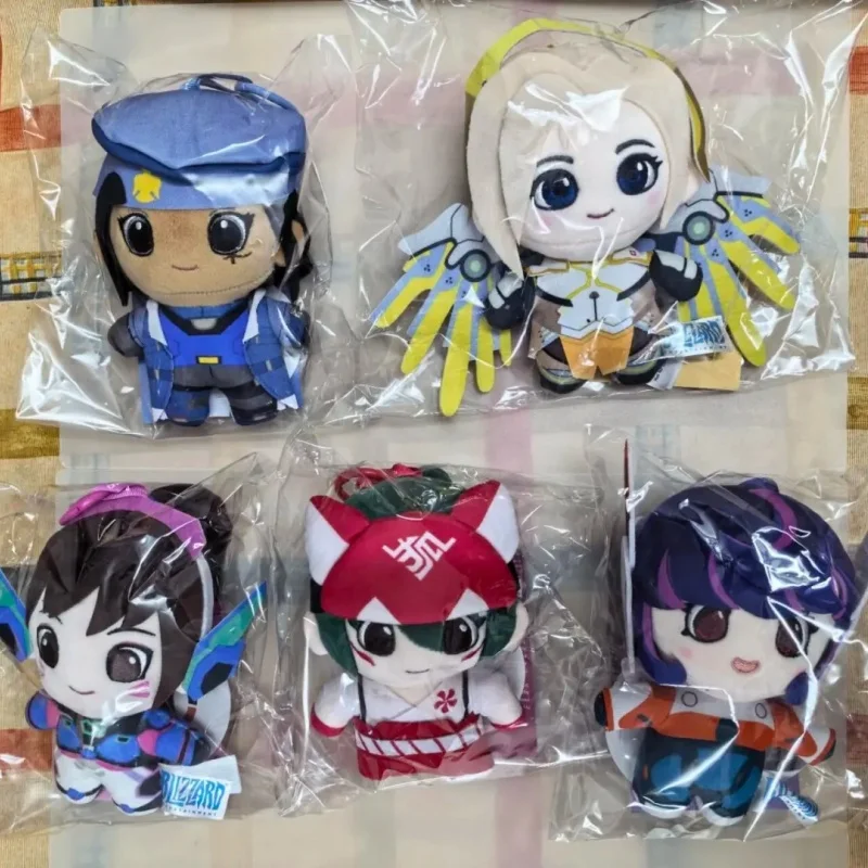 Blizzard 10th Anniversary D.Va Ana Mercy Kiriko Soft Stuffed Plush Keychain Pendant Collectible Decor Anime Game Periphery Gift