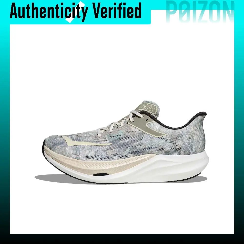HOKA ONE ONE x John Elliott Rocket X 3 Low top Casual Running Shoes Unisex Gray White 1180830-SQW