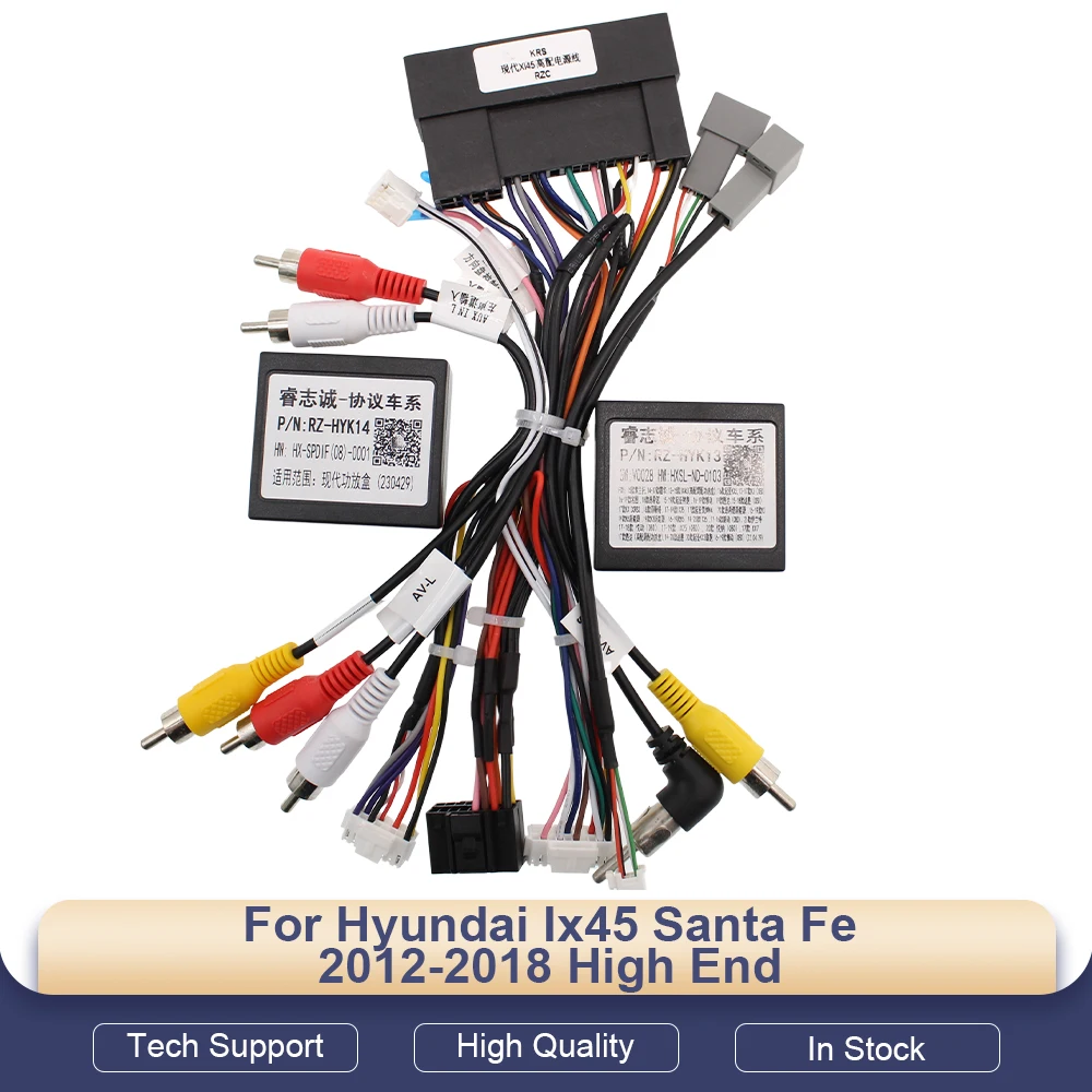 

Адаптер для автомобильной проводки, блок Canbus, декодер-усилитель Spdif для Hyundai Ix45 Santa Fe 2012-2018, высококачественный