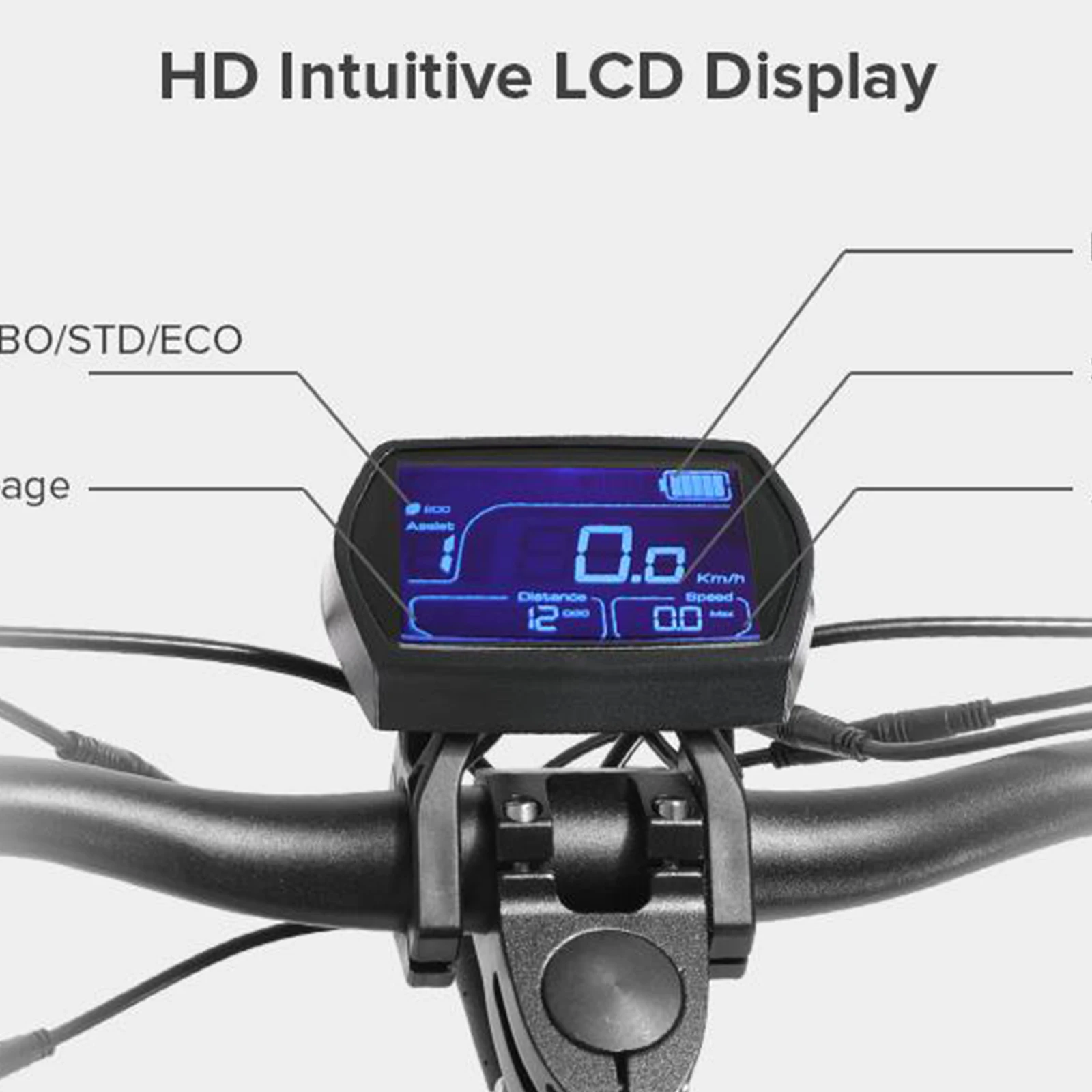 Display LCD cruscotto dello strumento per KUGOO G2 PRO Scooter elettrico misuratore digitale 5pin 48V 25A 1000W parti