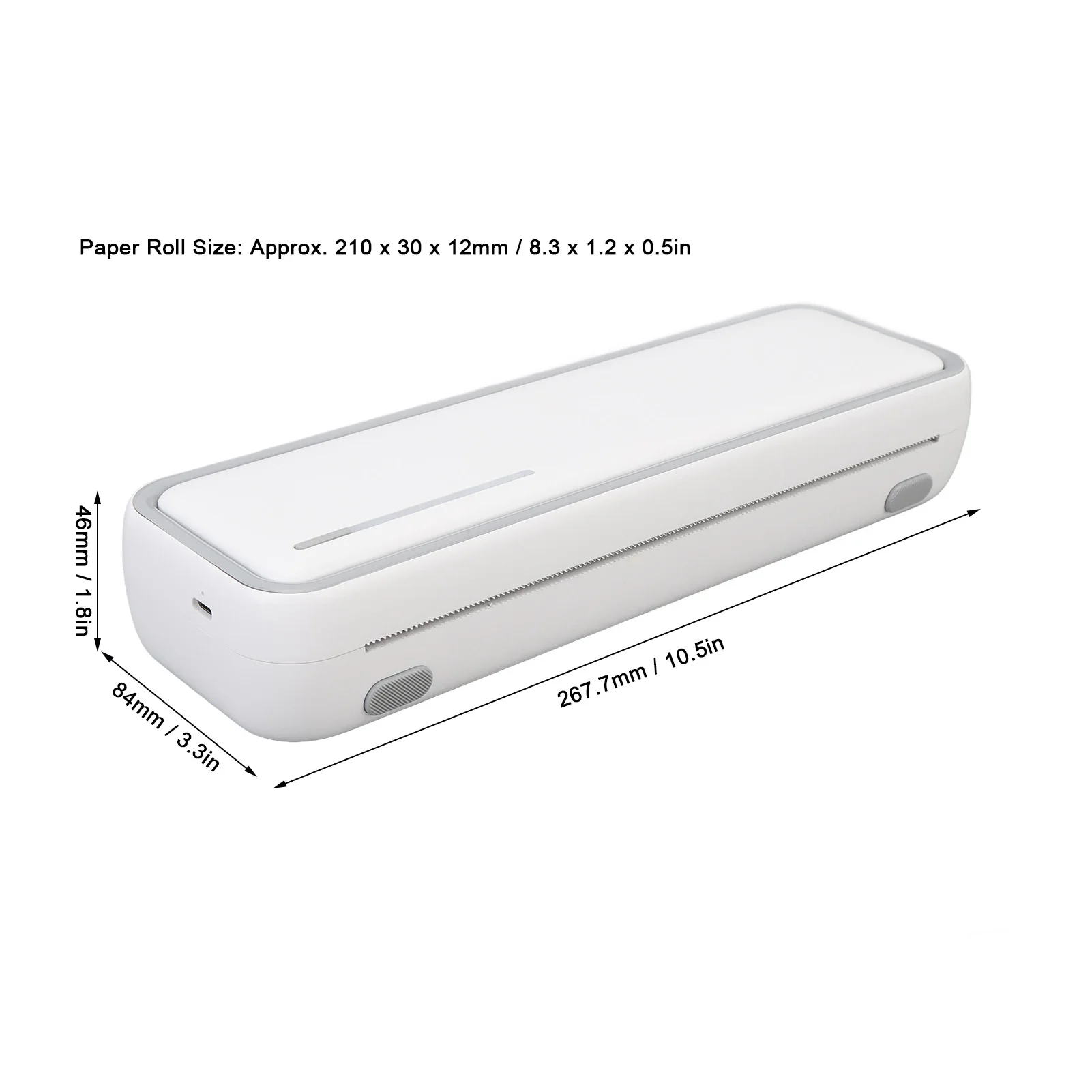 Термопринтер X9 A4 USB BT, 203 точек на дюйм, бесчернильная печатная машина с рулоном бумаги 5,2 м, 210x30x12 мм для веб-текстового изображения