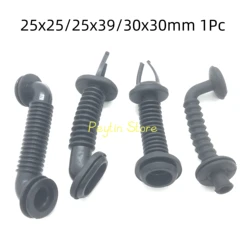 1~10Pcs 25x25/25x39/30x30/35x35mm Car Wire Harness Door Tube Dust-proof Threading Protection Tube Black Rubber Tube