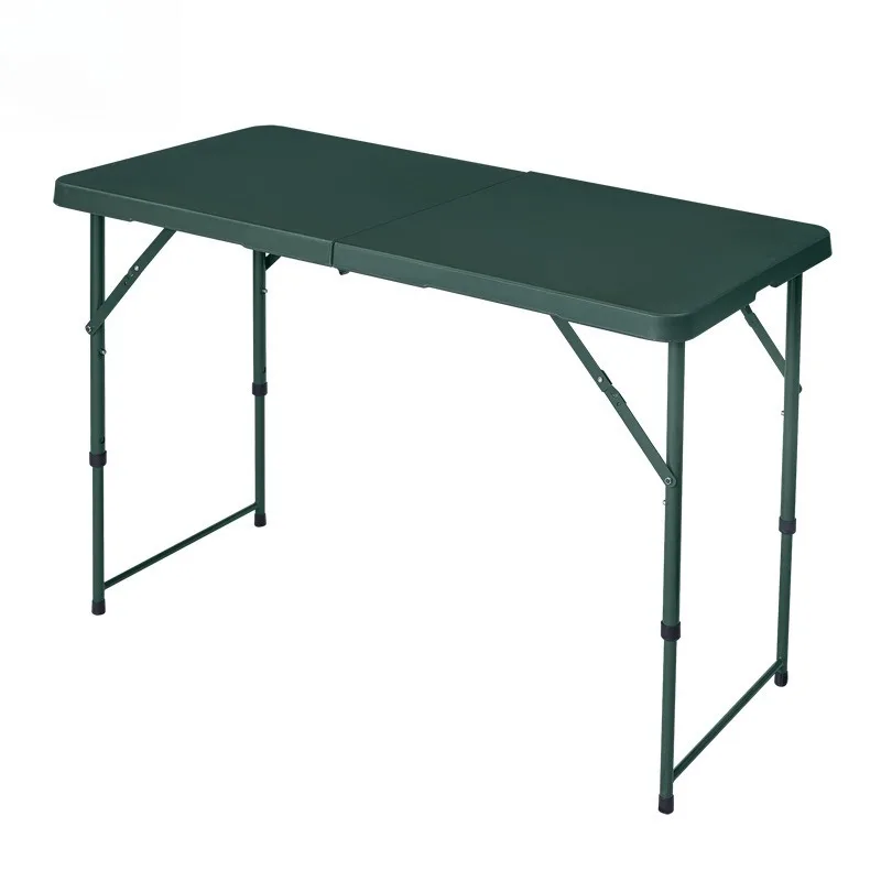 1.2-meter field blow-molded folding table, command-standard plastic table, portable green work desk, outdoor leisure