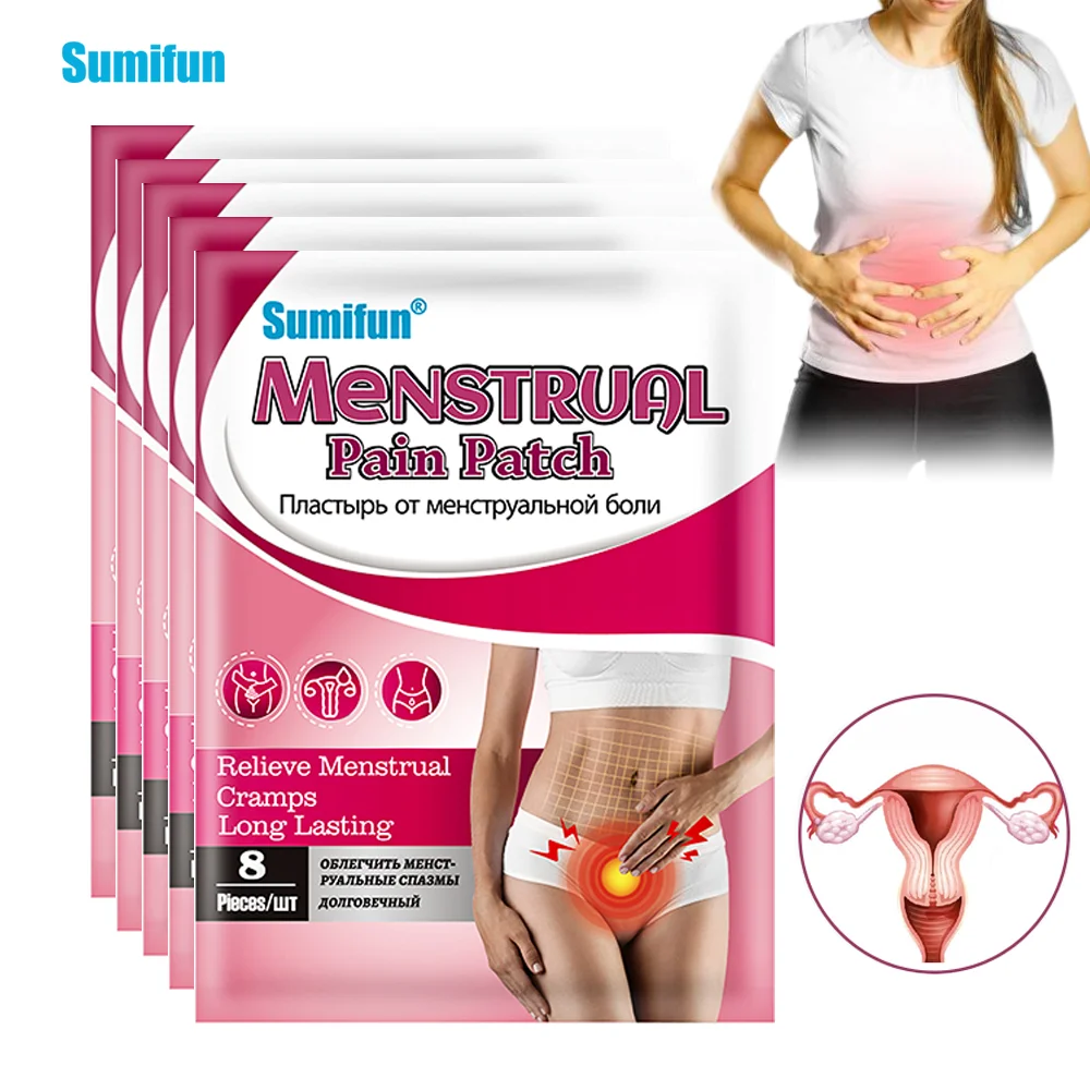 

8/24/40Pcs Sumifun Menstrual Pain Relief Patch Dysmenorrhea Uterine Ache Cramps Massage Sticker Gynaecology Women Health Plaster