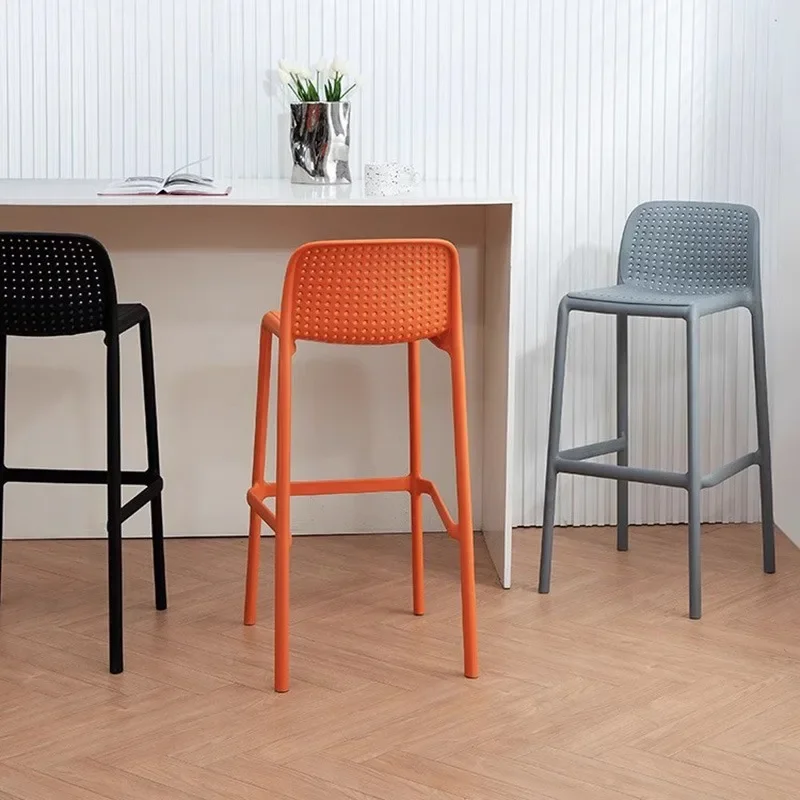 Plastic Designer Luxury Bar Chairs Dining Barstool Living Room Modern Bar Chairs Accent Taburete Alto Home Furniture