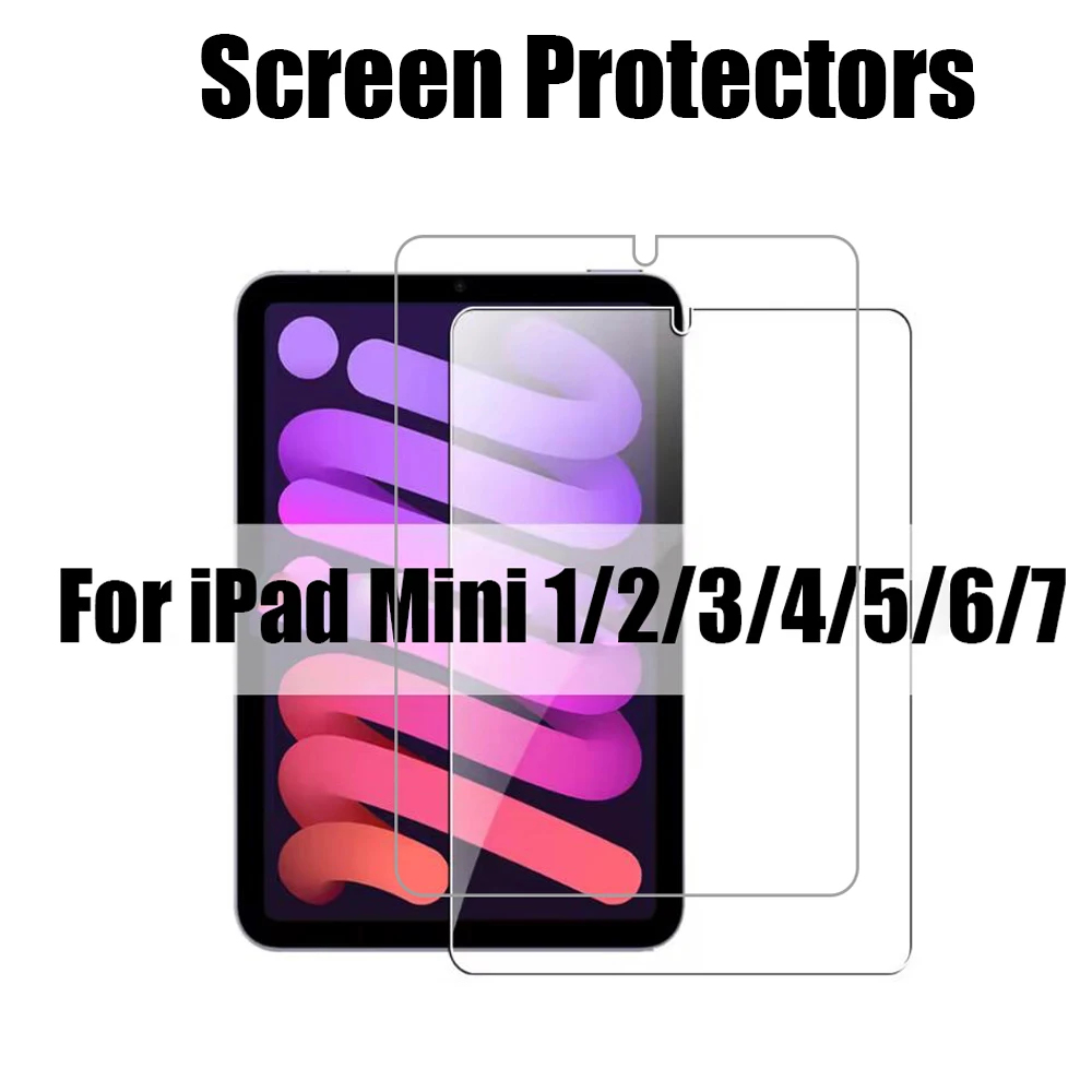 

2Pieces Tempered Galss for 8.3Inch iPad Mini 7 6 Clear Screeen Protector for 7.9Inch iPad Mini 5 4 3 2 1 Scratch Resistance Film