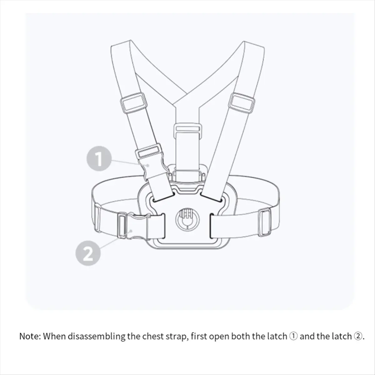 Punctual- Chest Strap Adjustable Sports Accessories for Insta360 X5/X4/X3/ONE RS/GO3S/Ace Series Cameras Accessory