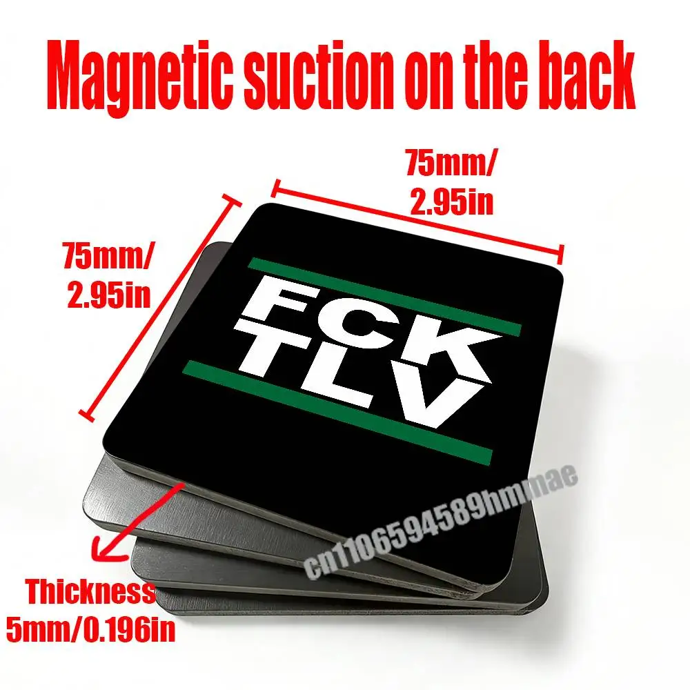 

For FCK TLV Fridge Freezer Refrigerator Magnets Kitchen Metal Cabinet Magnetic Sticker Card Home Cover