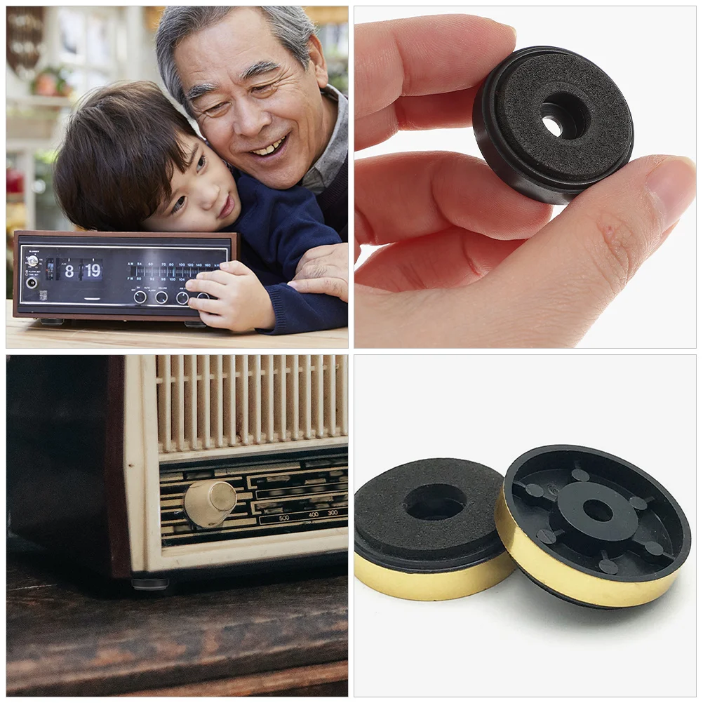 

12Pcs Speaker Isolation Foot Pad ABS Eva Material Shockproof Anti-Vibration for Audio Equipment Computer Case Subwoofer Stand