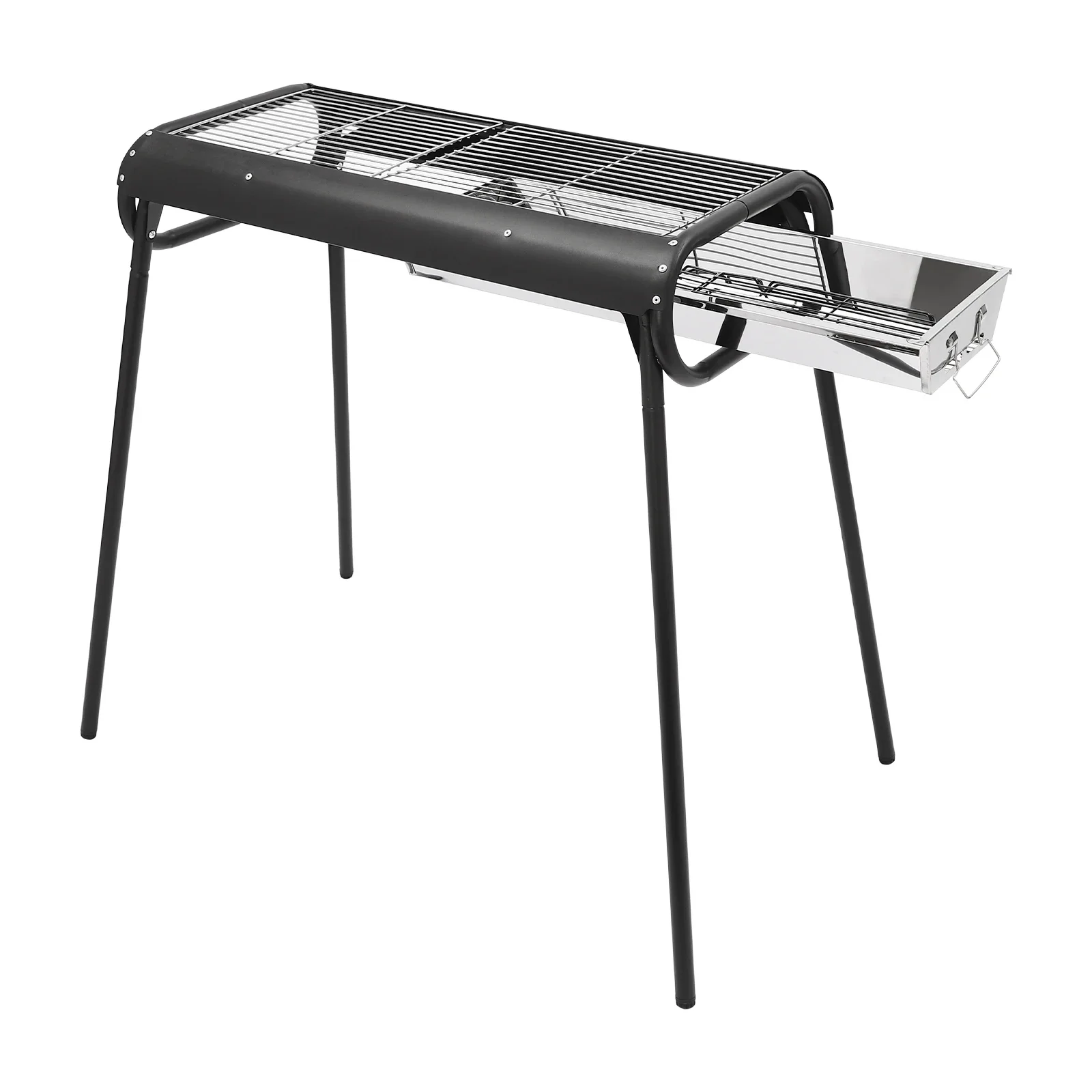 휴대용 숯불 바베큐 그릴 – 간편한 설치 및 야외 요리 및 피크닉을 위한 컴팩트함
