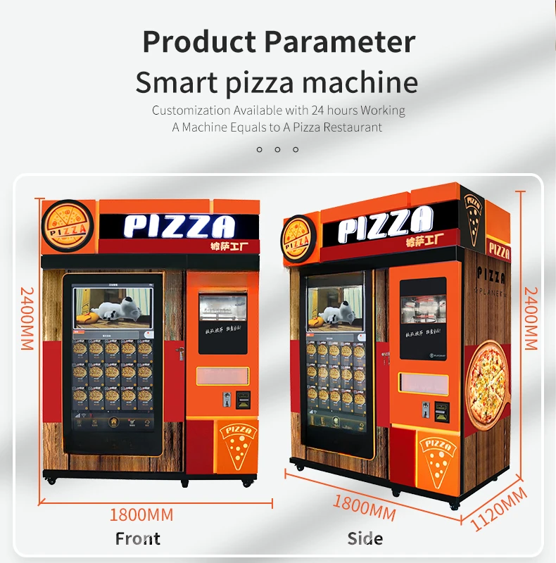 YG Automated Pizza Vending Machine Pizza Oven Maker Machine Distributeur Automatique Pizza Healthy Food Vending Machine