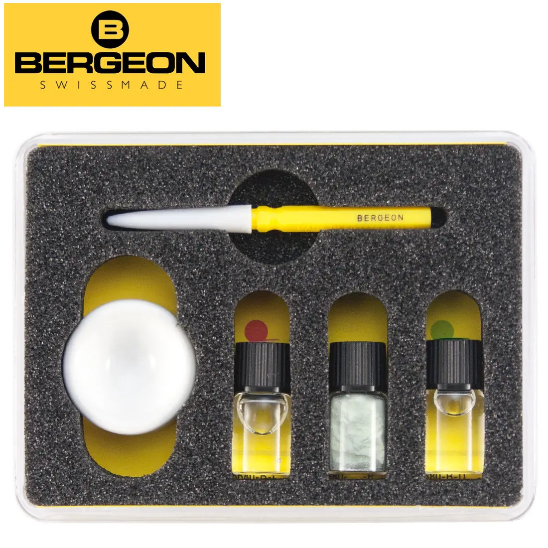 Bergeon 5680 Set of Luminous Compound, Paste, and Powder for Watch Hands and Dial Luminous Paint Kit