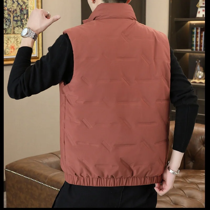 سترة قطنية كبيرة الحجم سميكة دافئة مقاومة للرياح ملابس رجالية بياقة واقفة جودة ملابس خارجية للخريف والشتاء Roupas Masculinas
