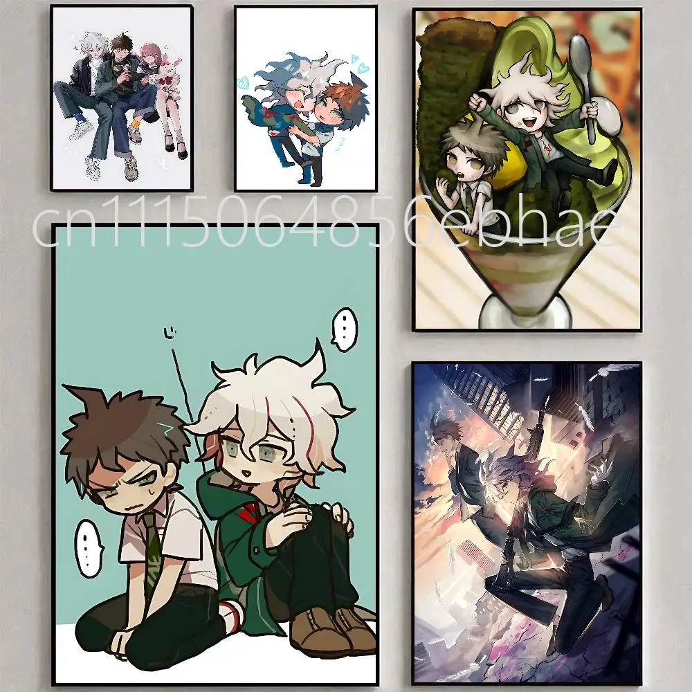 FOR Danganronpa Komaeda Hinata Poster HD Anime Hot Theme Singer/OST/Movie-Waterproof Self-Stick Home Decor